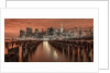 Manhattan skyline with groynes by Assaf Frank